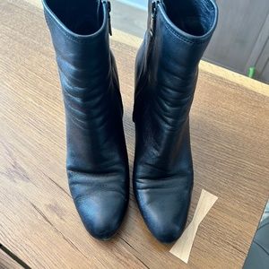 Prada leather booties
